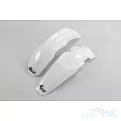 Błotnik przedni i błotnik tylny zestaw biały UFO Plast Honda CR 150R 07-