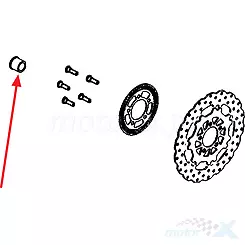 Tuleja dystansowa koła przedniego Kymco
