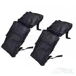 Torby na błotnik przedni ATV, na quada, materiał Nylon 600D, czarne