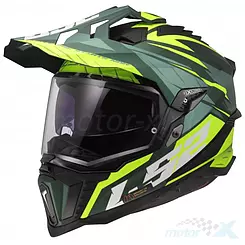 Kask Adventure LS2 MX701 Explorer Spire Matowy Zielony