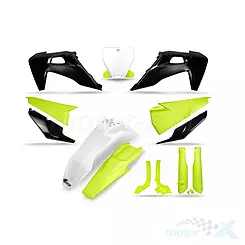 Zestaw osłon nadwozia żółto-czarno-biały UFO Plast Husqvarna TC / FC