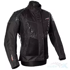 Kurtka motocyklowa damska z membraną Wind-Tex, czarna, Roleff Messina
