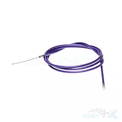 Linka hamulca tylnego, rowerowa, pancerz 1500 mm, linka 1650 mm, fioletowa