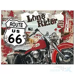 Magnes 6x8cm Route 66 Lone Rider Nostalgic Art 14263
