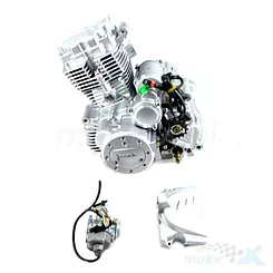 Silnik kompletny 125cc z wałkiem wyrównoważającym, zestaw z gaźnikiem, Zongshen ZS156FMI-B