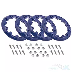 Zestaw 4 plastikowych nakładek na felgę 7'' (kołpaki), niebieskie Barton ATV 125-9 i 125-X
