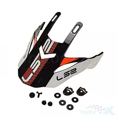 Daszek kasku mx436 evo adventurer black white