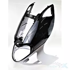 Osłona przednia górna srebrno-czarny D01 Kymco Super 9