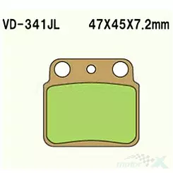 Klocki hamulcowe Vesrah Organic VD-341SRJL