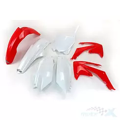 Zestaw osłon nadwozia biało-czerwony UFO Plast Honda CRF 250 R / 450 R 11-13