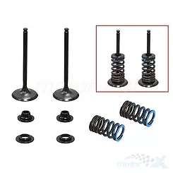 Zawory ssące, stalowe, 31x4.95x83.6mm, kompletne, Psychic Motorsports XU-09553IK YAMAHA WRF 250 '15-'19, YZF 250 '14-'18, YZ 250 FX '15-'18 (MX-09553I)