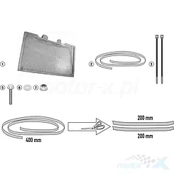 Osłona chłodnicy Kappa KPR1146, czarna