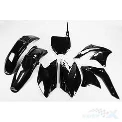 Zestaw osłon nadwozia czarny UFO Plast Kawasaki KXF 250 08'