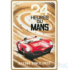 Tablica, plakat 20x30 cm, tłoczona blacha, 24h le mans red car 22395