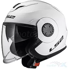Kask otwarty Jet  LS2 OF570 Verso Solid Gloss White