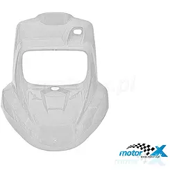 Osłona przednia TNT, biała, MBK Booster 04- / Yamaha BWS 04-