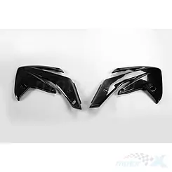 Osłony chłodnicy czarne UFO Plast Honda CRF 150R 07-