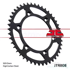 Zębatka tylna 520, stal C49, JT Sprockets JTR808 [różna ilość zębów]