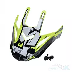 Daszek kasku mx437 evo crusher black h-v yellow