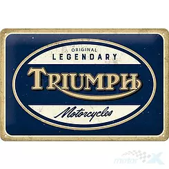 Tablica, plakat 20x30 cm, tłoczona blacha, Triumph Legendary Nostalgic Art 22333