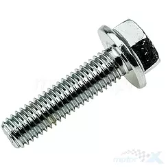 Śruba M8x30mm z kołnierzem srebrna 