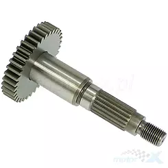 Wałek zdawczy przekładni tylnej 126mm 31 zębów 18 frezów Keeway Hurricane 2T / CPI