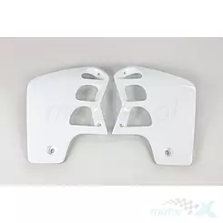 Osłony chłodnicy białe UFO Plast Honda CR 500 89-01