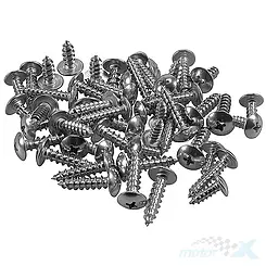 Wkręty do osłon, nierdzewne, zestaw 50szt. (20x M5x20mm / 10x M5x10mm / 10x M4x20mm / 10x M4x16mm) Motoforce