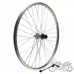 Felga tylna, koło rowerowe 26", ATB, Shimano Skorpion, srebrna, 8-9 rzędów