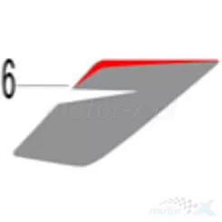 Naklejka lewa zbiornika paliwa Keeway RKF 125 05533U32WF00