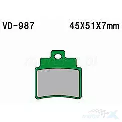 Klocki hamulcowe przednie Power Force Kymco Maxxer / KXR / MXU / Grand Dink