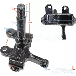 Zwrotnica lewa ATV Barton Rocky / Thor 125
