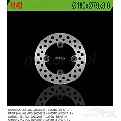 Tarcza hamulcowa NG 1143
