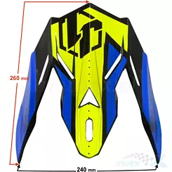 Daszek kasku JUST1 J38 BLADE Black-Yellow-Red-Blue