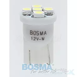 Żarówka W5W W2.1x9.5d 12V 5xLED SMD3528 T10 biała 6000K BOSMA blister