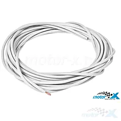 Przewód elektryczny Tec, elastyczny, 1,00mm, 5 metrów, biały