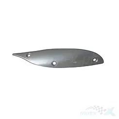 Osłona tłumika, srebrna, Romet Z-ONE R / Junak RSX 125