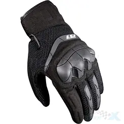 Rękawice motocyklowe damskie, na lato, czarne, LS2 Kubra Lady