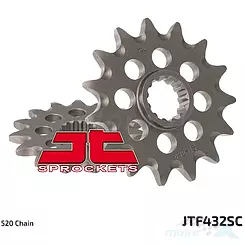 Zębatka przednia 520 15 zębów 19.5 / 22.5mm JT Sprockets JTF432.15SC Self Cleaning