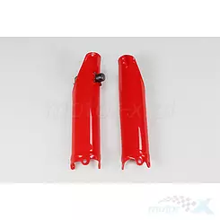 Osłony amortyzatorów czerwone UFO Plast Honda CRF 250R / 450R 09-17
