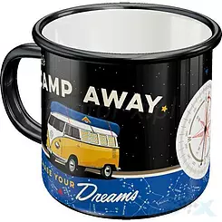 Kubek emaliowany vw bulli-lets camp away Nostalgic Art 43232