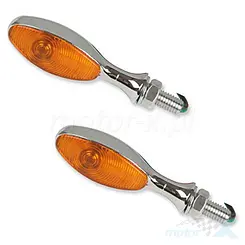 Kierunkowskazy przednie lub tylne, 21W, uniwersalne, 2 sztuki, Vicma Custom Chrome, homologacja