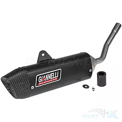 Tłumik końcowy Giannelli Sonic Dark Aluminium, Beta RR 50 Motard Track 21 (homologowany)