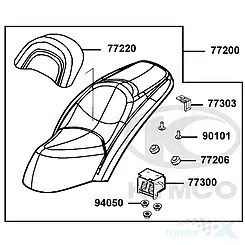 Siedzenie kompletne Kymco Grand Dink