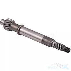 Wałek sprzęgłowy przekładni tylnej 155mm 16 zębów 139QMB/QMA (GY6 50) 4T