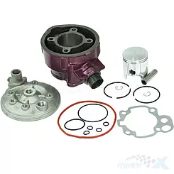 Cylinder kompletny z głowicą 49.00mm 74cc sworzeń 12mm Minarelli AM6 / 1E40MB 50 2T LC