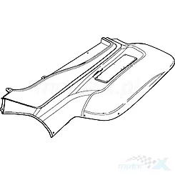 Błotnik tylny lewy niebieski C3R Kymco Mxer
