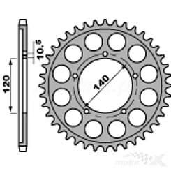 Zębatka tylna 530 PBR 4409 (JTR1800) [różna ilość zębów]