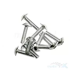 Śruba M5x20mm montażowa osłon srebrna dekoracyjna 1 sztuka
