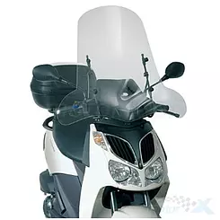 Szyba czołowa, transparentna, bez mocowań, wymaga A439A, Kappa, Kymco / SYM / PEUGEOT / Yamaha / APRILIA / Honda